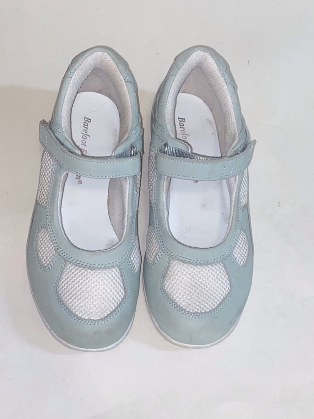 Barefoot Freedom Mary Jane Sneakers in Light Blue with Hook-and-Loop Strap  9WW